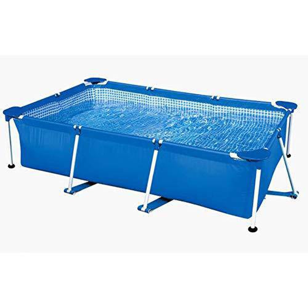 Pool Innertubes Rack LIZHAIMING Metal Frame Steel Tube Rectangular Swimming Pool Set, Tube
