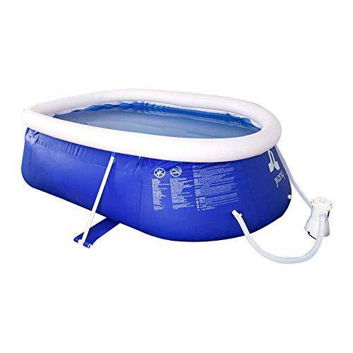 LKNJLL Large Family Pool,Quick Set Inflatable Above Ground Pool with Filter Pump