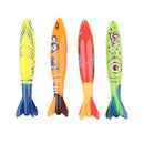 LoveinDIY Pack of 8 Plastic Diving Stick Shark Torpedo Toy Kids Swim Learning Toy Gift