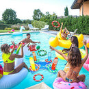 LRIGYEH Inflatable Pool Toys Ring Toss, Swimming Water Sport Fun Floats Accessories, New Upgrade - Adding Two Styles of Floating Rings