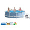 LXYLXY Courtyard Garden Inflatable Swimming Pool, 120 Inch Outdoor Large Swimming Pool Anti-Slippery Foldable Swimming Pool Summer Water Fun Bathtub,Summer Family Playing Water