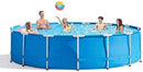 LYYJF KERPALPaddling Pool Swimming Pool Round Frame Above Ground Pool Pond Family Swimming Pool Metal Frame Structure Pool 120In×30In