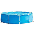 LYYJIAJU Summer Waves 366 x 760 cm Round Metal Frame Above Ground Swimming Pool,Swim Center for Kids, Adults, Babies, Toddlers, Outdoor, Garden, Backyard (Size : 366x76 cm)
