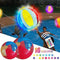 Malbaba 16 Color Changing Floating and Inflatable LED Glow in The Dark Beach Balls with 24 Key Remote Control, Great for Summer Parties, Pool, Beach Parties, Blacklight