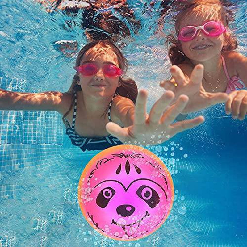 Malbaba 9 Inch Swimming Pool Ball with Hose Adapter, Water Pool Balls for Under Water Passing Dribbling Diving Pool Games Water Parties, Beach Balls for Teens Adults