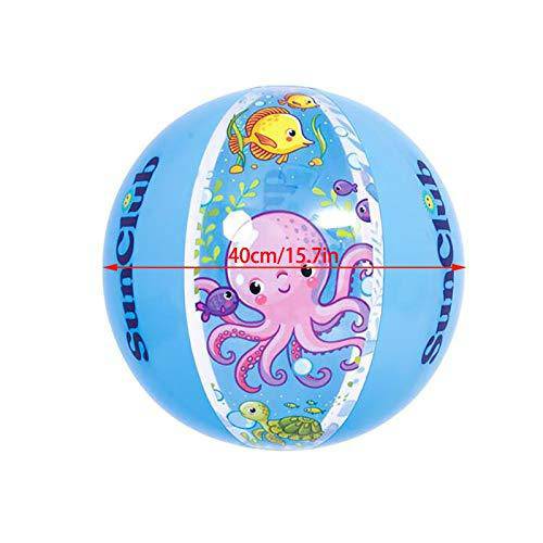 Malbaba Inflatable Beach Balls 15.7 inch Pool Balls, Beach Summer Parties, and Gifts, Playground Balls for Kids and Adults, Indoor and Outdoor Games
