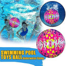 Malbaba Swimming Pool Toys Ball with Hose Adapter, Underwater Game Beach Balls for Under Water Passing, Dribbling, Diving and Pool Games for Teens, Adults, Ball Fills with Water or Air