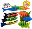 Matty's Toy Stop 47 Piece Super Ultimate Dive Set for Diving/Swimming Pools Featuring Dive Sticks, Dive Rings, Gems, Balls, Fish, Torpedo, Shark, Octopus, Jellyfish, Fishing Nets & Bonus Storage Bag