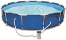 MIAOLAN Pool, Swimming Pool, Kiddie Pool, Frame Swimming Pools, Above Ground Pools, 366Cmx76cm/12Ftx30in