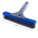 Milliard 10 inch Wide Heavy Duty Stainless Steel Wire Pool Brush, Designed for Concrete and Gunite Pools and Walkways, Great on Extremely Tough Stains