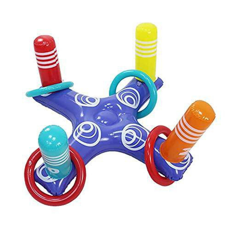MiOYOOW Inflatable Pool Ring Toss Pool Game, Cross Toss Game Inflatable Pool Toys for Kids