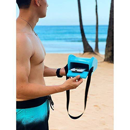 MISC Seafoam La Wedge-Beach Headrest and Accessory Bag Blue