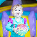 Moanyt Ball Game for Pool,Swimming Pool Float Ball Toys Underwater Ball Pool Ball with Hose Adapter for Under Water Passing Dribbling Diving Sport Games 9 Inch Fills with Water or Air