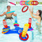 MOMOK Inflatable Ring Toss Pool Game Toys, Floating Water Games for Adults & Kids with 10PCS Throwing Rings Play for Multiplayer Family Summer Swimming Pool Beach Party Indoor Outdoor