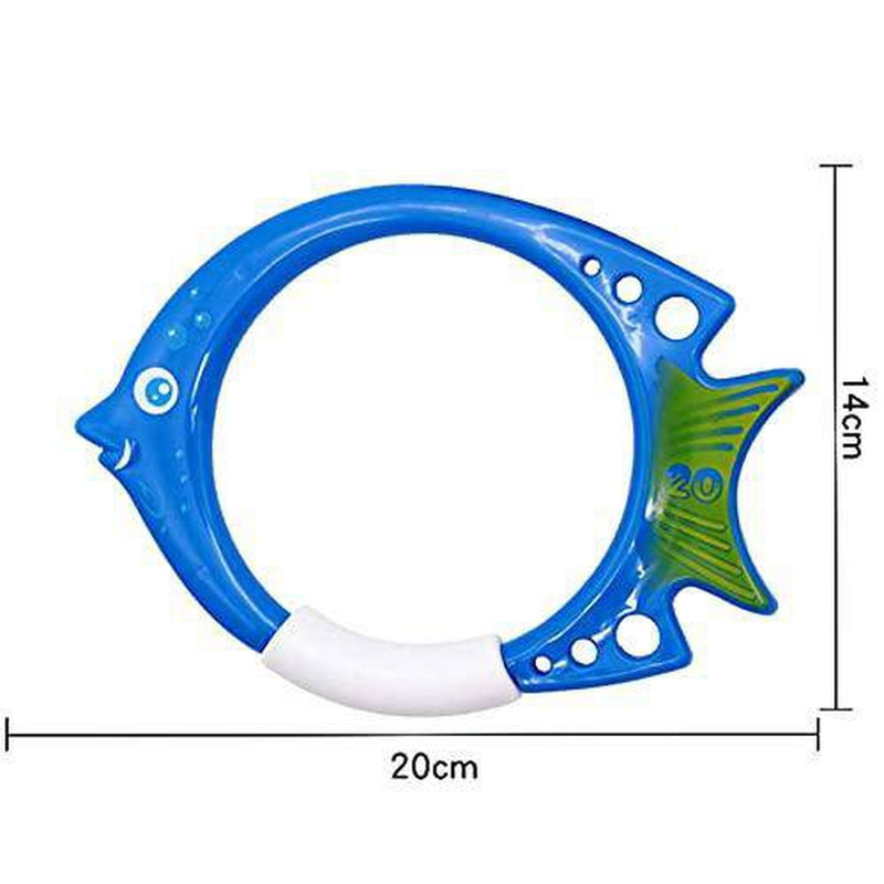 Mona43Henry Dive Ring Set, Pack of 3 Diving Pool Toys Set, Fun Swimming Underwater Pool Training Toy, Pool Sinkers for Diving Game Training Kids, Summer Pool Swimming Accessory Original