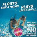 MORESAVE Water Sports Floating Ball Swimming Pool Game Playing Ball 9inch for Kids Teens Adults with Water Filled Accessory