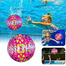 MORESAVE Water Sports Floating Ball Swimming Pool Game Playing Ball 9inch for Kids Teens Adults with Water Filled Accessory