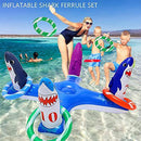 N / A. Inflatable Shark Pool Ring Toss Games Toys with 4 Toss Rings, Summer Inflatable Floating Pool Ring Toss Games Toys for Kids&Adult, Water Toss Games Toys for Hawaii Summer Pool Party Decoration