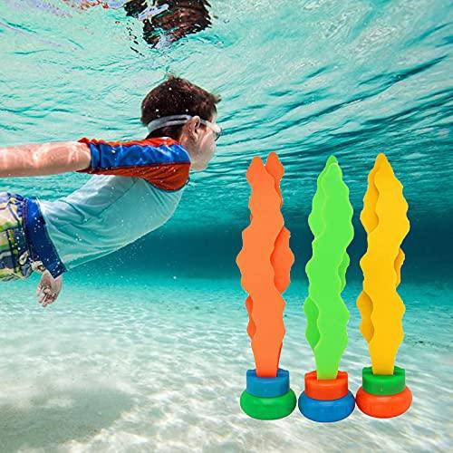 N\C 3pcs Seaweed Toy Kids Plants Diving Toy Outdoor Grab Stick Sea Plant Summer