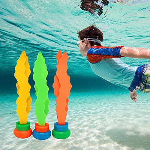 N\C 3pcs Seaweed Toy Kids Plants Diving Toy Outdoor Grab Stick Sea Plant Summer