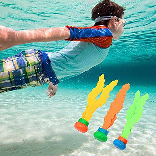 N\C 3pcs Seaweed Toy Kids Plants Diving Toy Outdoor Grab Stick Sea Plant Summer