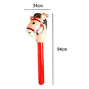 NAPANA Kids Horse Riding Game Toy Multi-Functional Classic Practical Outdoor Plaything Blow Up Iatable Horse Head Stick