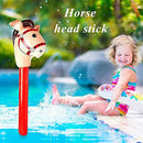 NAPANA Kids Horse Riding Game Toy Multi-Functional Classic Practical Outdoor Plaything Blow Up Iatable Horse Head Stick
