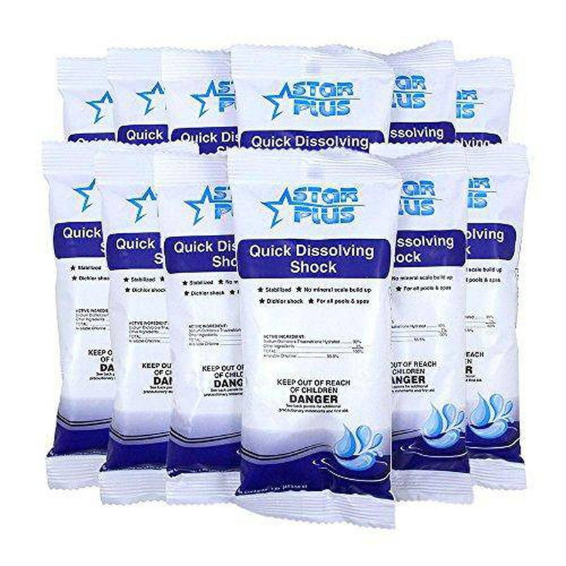 Nava Chemicals StarPlus 1-1301-12 Chlorinating Shock Treatment for Swimming Pools, 1-Pound, 12-Pack