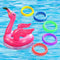 NCTP Inflatable Pool Ring Toss Game for Kids, Ring Toss Pool Party Game for Party Inflatable Floating Party Favor Flamingo Party Supplies Decoration for Kids Funny Family Indoor Outdoor Game Set