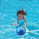 Newmemo Swimming Pool Ball 9 inch, Ball Game for Pool, Swimming Float Toy Balls, Inflatable Pool Ball for Under Water Passing, Buoying, Dribbling, Diving and Pool Games for Teen Adult Kid (Blue)
