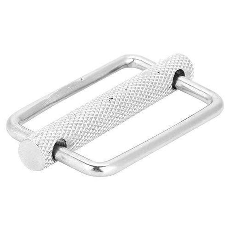 Nicoone 51mm Stainless Steel Slide Buckle Strap Belt Keeper Diving Accessory for Fasteners, Strap, Backpack DIY Accessories