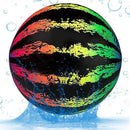 Nmved Swimming Pool Ball,Ball Game for Pool 9 Inch Inflatable Pool Ball with Hose Adapterfor Under Water Game Passing, Buoying, Dribbling, Diving and Pool Game for Teen Adult(Gradient Style)