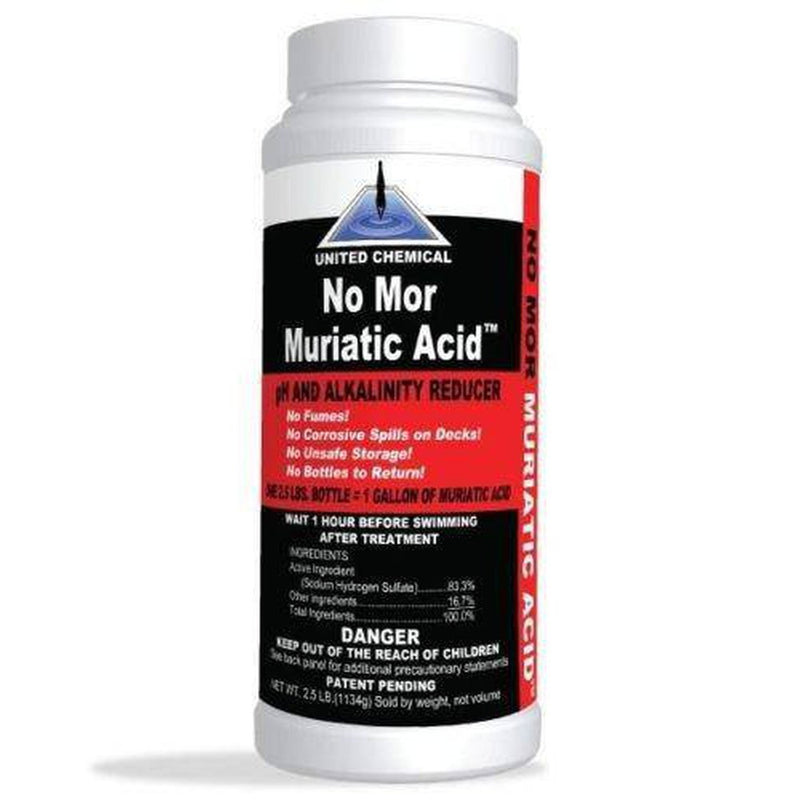 No Mor Muriatic Acid Swimming Pool pH Reducer - 2.5 Pounds