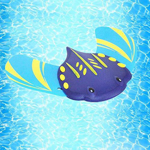 Diving Masters Underwater Gliders Pool Diving Toy Water Power Devil Fish Swimming Toys Underwater Glider Swimming Fish Water Pressure Animal Shape Beach Toy (Bule)