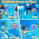 Nucifer Swimming Pool Ball Toy Underwater Balls with Hose Adapter Dive Pool Toy for Kids 8-12 Teens Adults Inflatable Pool Ball Swimming Accessories Water Ball Pool Game for Summer Gift Pool Party