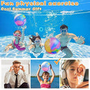 Nucifer Swimming Pool Ball Toy Underwater Balls with Hose Adapter Dive Pool Toy for Kids 8-12 Teens Adults Inflatable Pool Ball Swimming Accessories Water Ball Pool Game for Summer Gift Pool Party