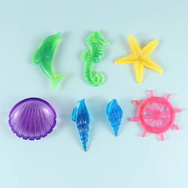 NUOBESTY 1 Set/ 14pcs Sinking Dive Gem Pool Toy Summer Beach Toy Bathing Toys Colorful Plastic Gemstones for Pool Party Favors
