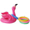 NUOBESTY 1 Set Inflatable Flamingo Ring Toss Game Floating Swimming Rings for Kids Adult Pool Toys Beach Decoration (Inflatable Flamingo + 4 Rings + 1 Inflator)
