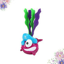 NUOBESTY Diving Pool Toys Floating Seaweed Diving Fish Luminous Bathing Toys Glowing Shower Toy Treasures Gift for Kids Newborn Rosy (Pirate)