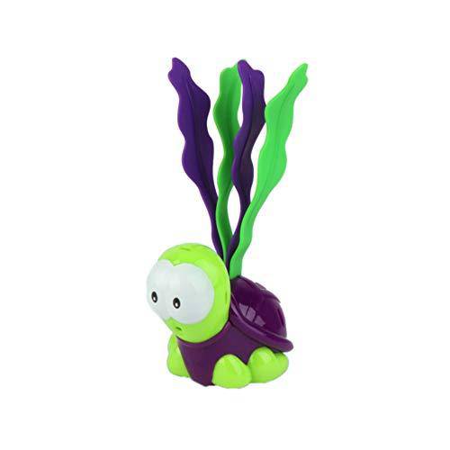 NUOBESTY Diving Pool Toys Water Pool Game Floating Seaweed Luminous Sea Turtle Glowing ShowerToy Treasures Gift for Kids Purple