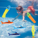 NUOBESTY Swimming Diving Toys, Summer Underwater Sinking Pool Toys Set Bundle Cartoon Shaped Diving Toys for Kids Pool Summer Party