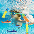 NUOBESTY Swimming Diving Toys, Summer Underwater Sinking Pool Toys Set Bundle Cartoon Shaped Diving Toys for Kids Pool Summer Party