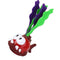 NUOBESTY Water Pool Game Diving Pool Toys Floating Seaweed Diving Fish Glowing Toy Treasures Gift for Kids (Red Fish)