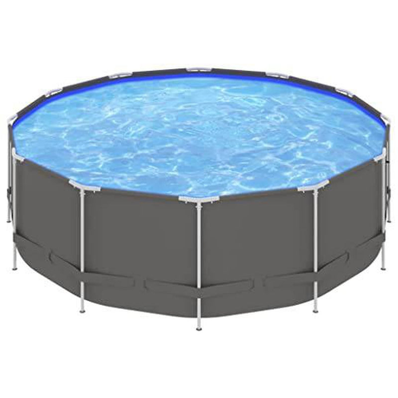 NusGear Swimming Pool with Steel Frame 179.9"x48" Anthracite