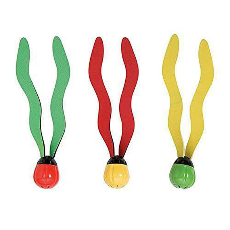 OKBOY 3Pcs Child Swimming Pool Underwater Games Toy Diving Grass,Colorful Simulation Seaweed Diving Grab Training Toy
