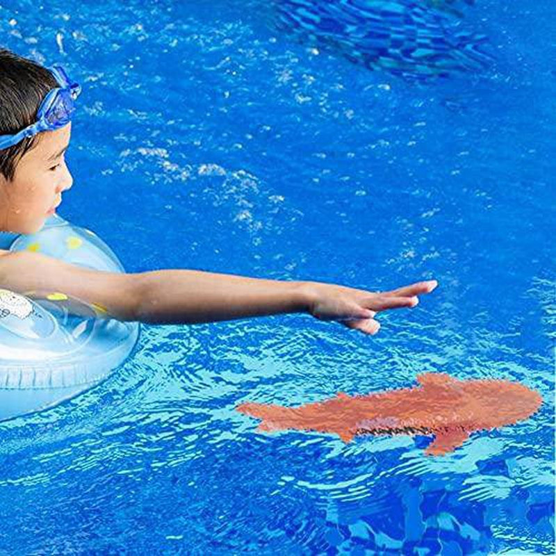 Onsinic 4 Pack Diving Pool Toy Underwater Swimming Throwing Shark Set for Pool Children