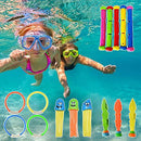Osuner Underwater Entertainment Sets, Summer Swimming Diving Toys, Bright Colors Durable Summer Pool Party Water Games Swimming Training Supplies