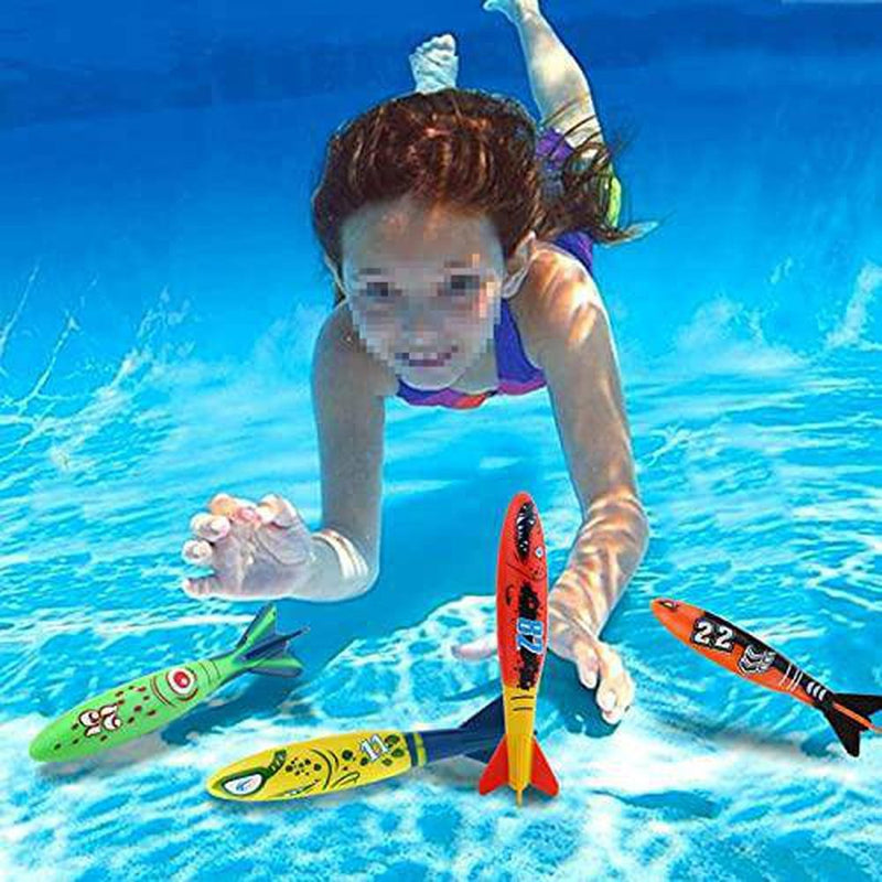 Oumefar Lightweight Underwater Toys Kit Diving Toys for Children Elder Than 3 Years Old for Swimming Training for Children to Practice Underwater Swimming Skills