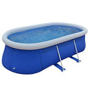 Outdoor Above Ground Pool, Oval Inflatable Swimming Pool 104.33in70.86in29.92in,Inflatable Swimming Pool for Kids Adult Family Backyard Garden