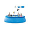 Oversize Design Swimming Pool Above Ground Large Swimming Pool with Brackets Kids and Adults Can Swim Family Pool Free Cover & Floor Cloth and Swimming Pool Toys Family Full-Sized Inflatable Swimming